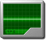 Green and Gray Screen With Activity Line